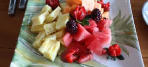 plate of fruit