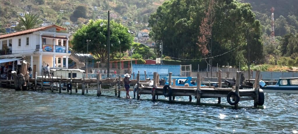 pier on lake